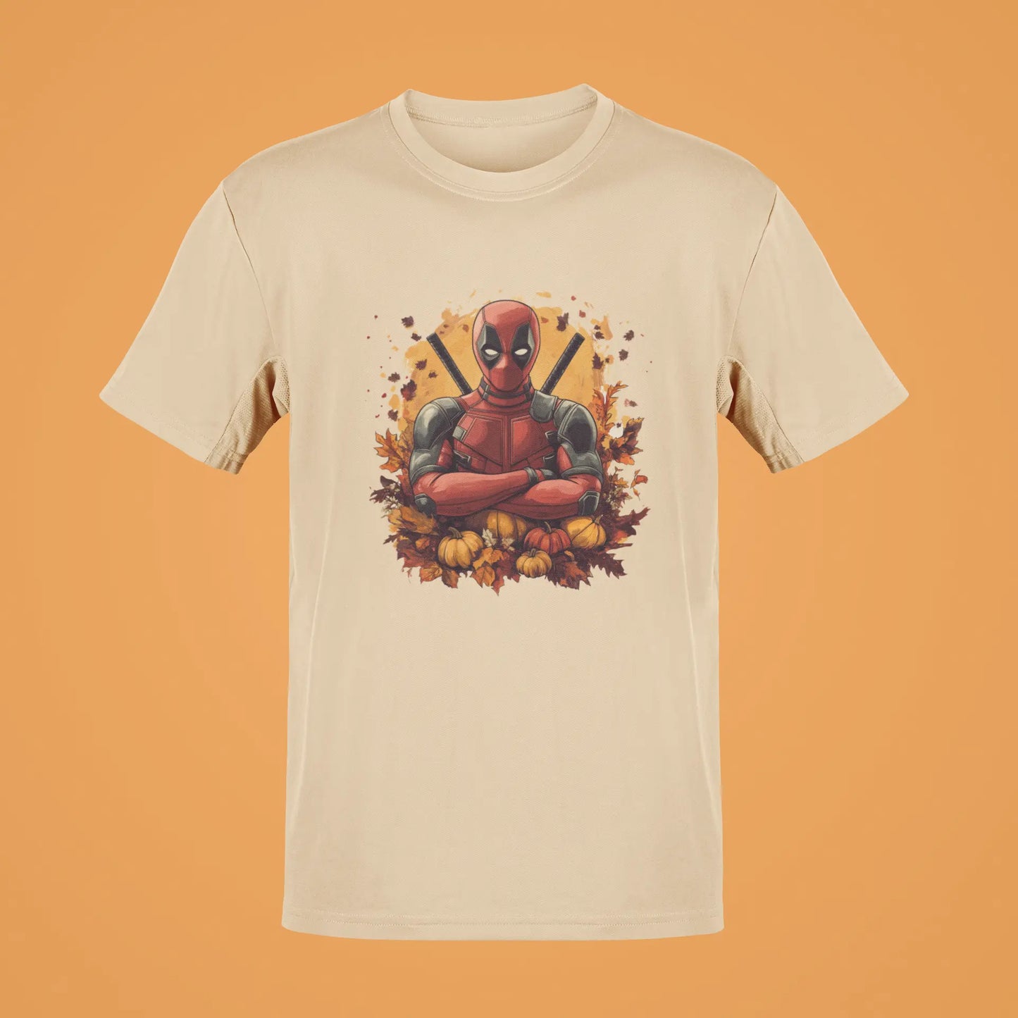 Deadpool-Inspired Fall Fan Art Tee – Unique Casual Wear for Men and Women