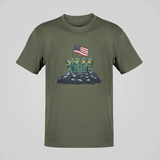 Raising the Flag on Lego Jima Tee